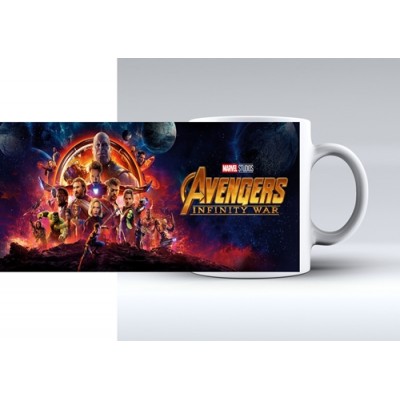 Бяла керамична чаша AVENGERS - INFINITY WAR